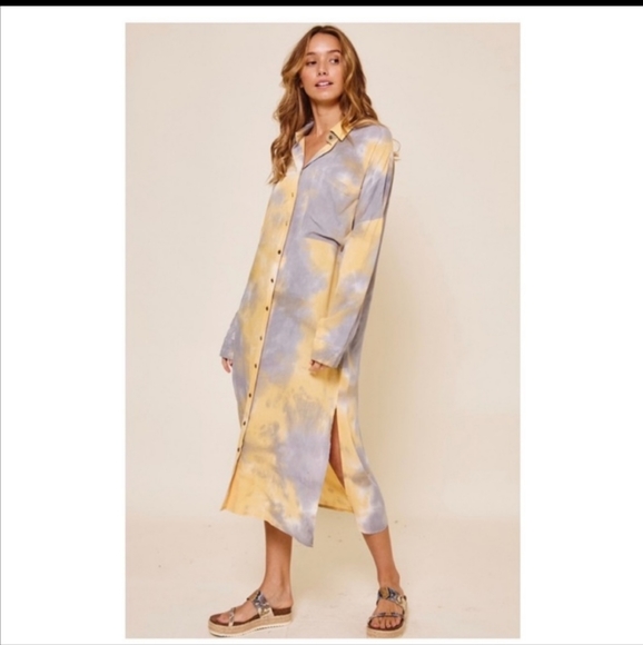 New long tie dye shacket/ dress - Picture 4 of 13